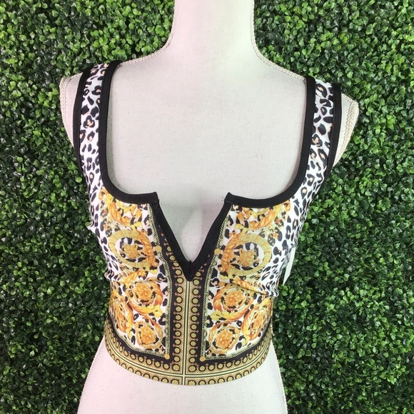 Bandage material crop top wow couture nwt - Picture 2 of 7